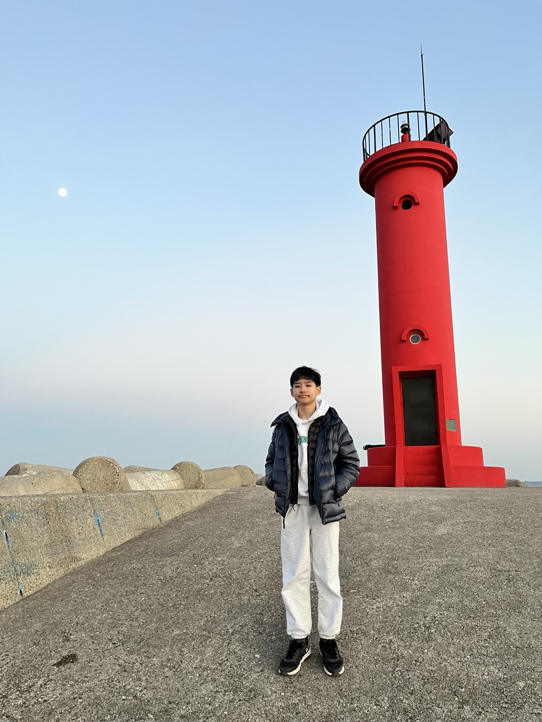 Me near a lighthouse